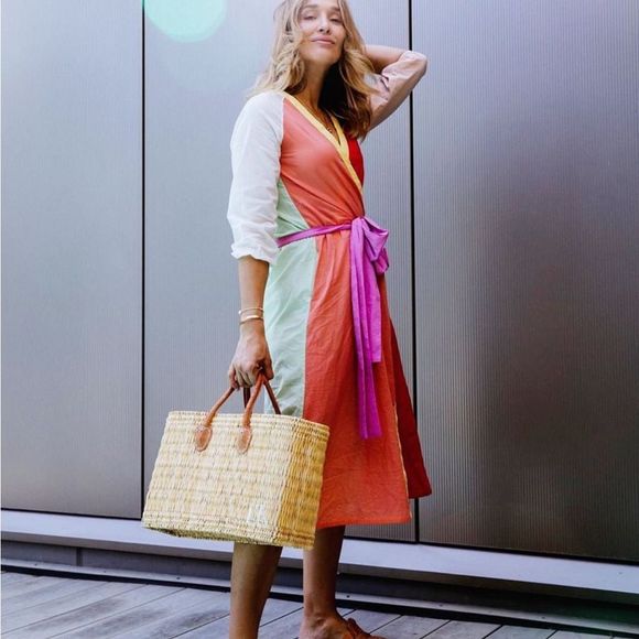 RHODE RESORT JAGGER SILK WRAP DRESS - Picture 2 of 15